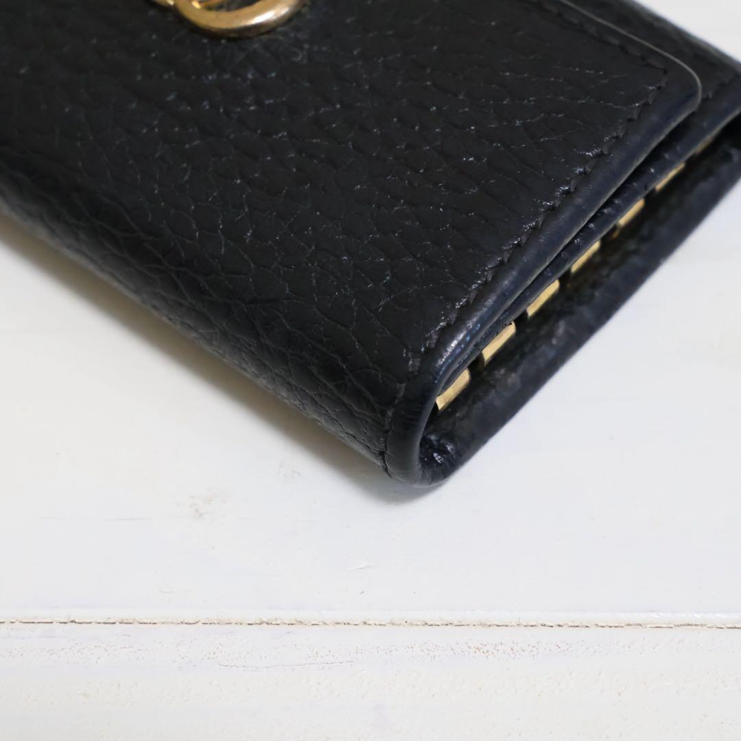 GUCCI グッチ GGマーモント レザー 6連 キーケース 鍵入れ