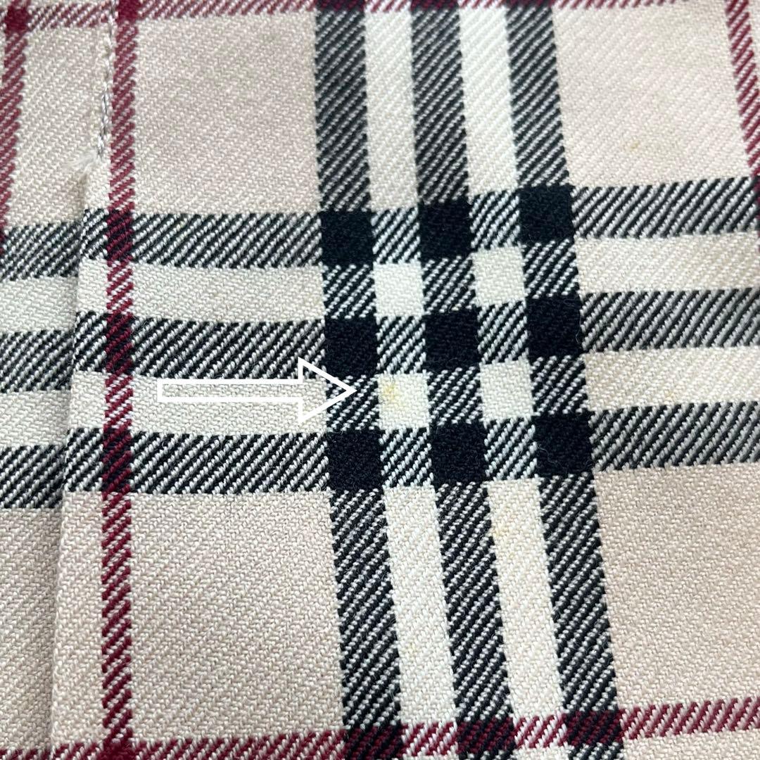 Y2Kバーバリーブルーレーベル ノバチェック プリーツ ラップ ミニ スカート