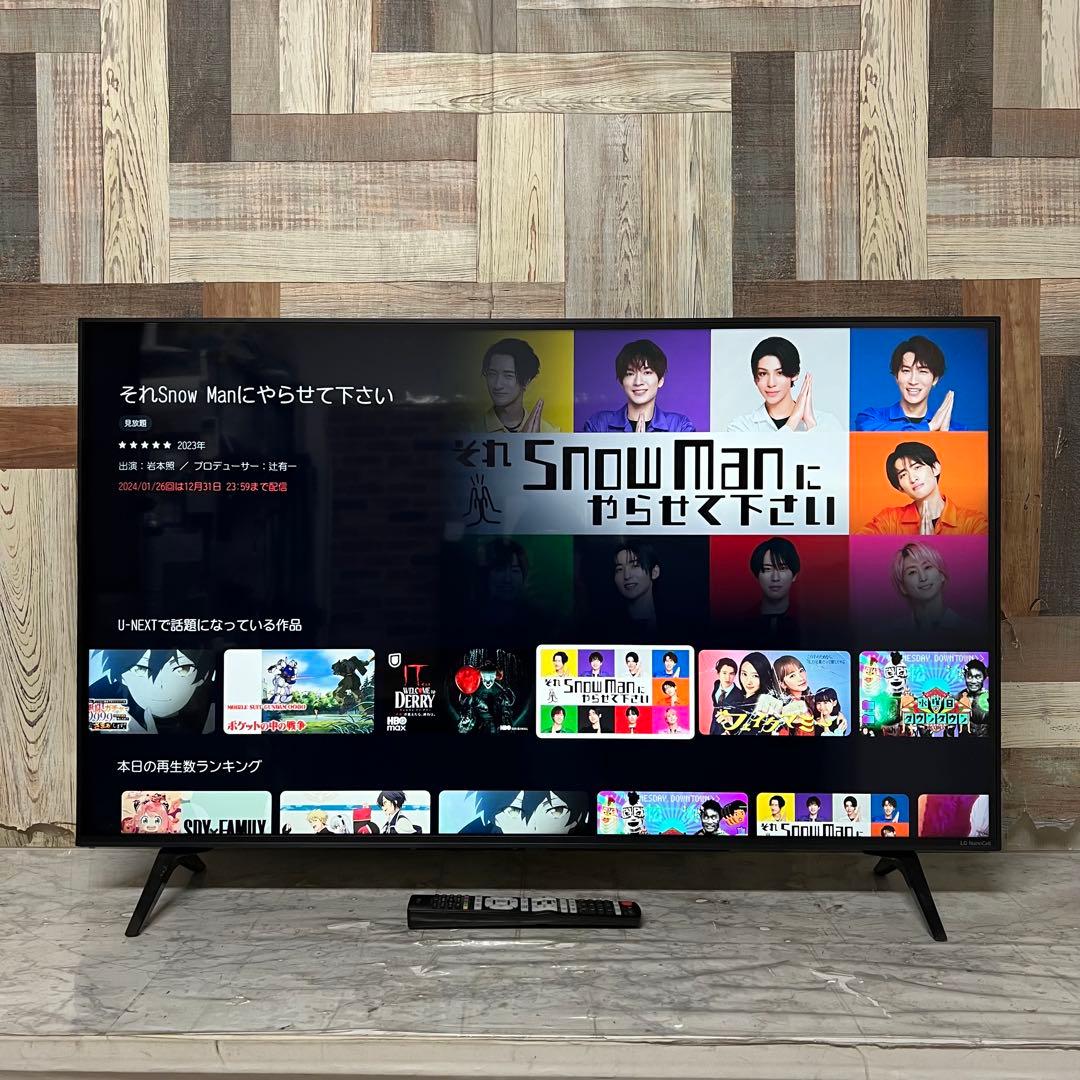 即日受渡❣️全国送料込AI.LG43NANO75JPA 4Kチューナー内蔵テレビ
