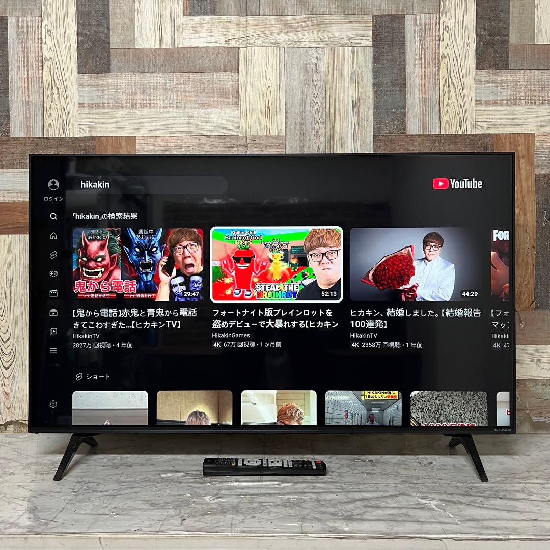 即日受渡❣️全国送料込AI.LG43NANO75JPA 4Kチューナー内蔵テレビ