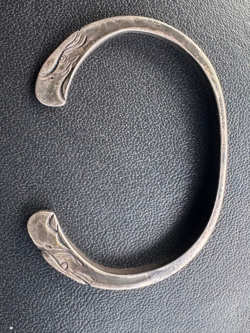 イーグル顔ブレスレット　シルバー　Mサイズ