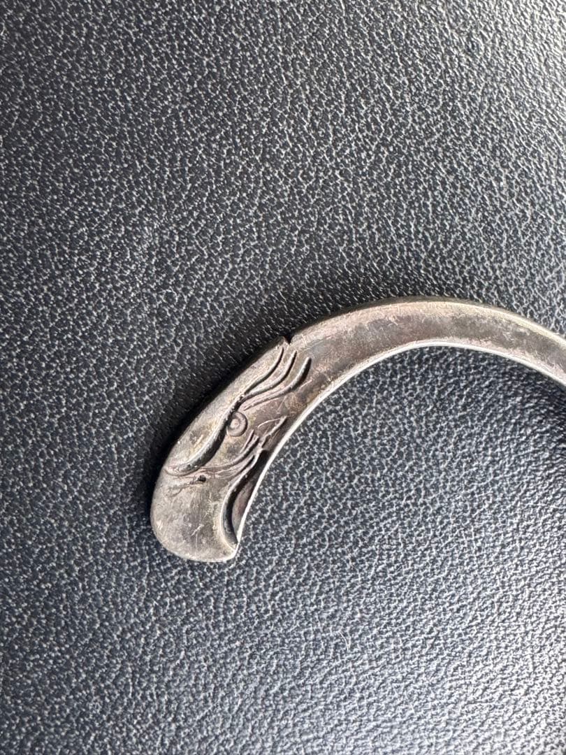 イーグル顔ブレスレット　シルバー　Mサイズ