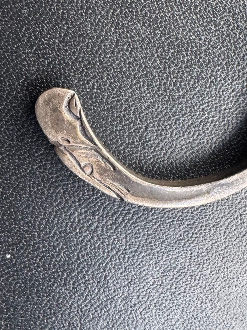 イーグル顔ブレスレット　シルバー　Mサイズ