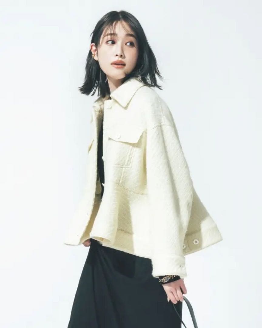 新品 完売品 ルフィル LE PHIL ロービングカルゼジャケット ホワイト F