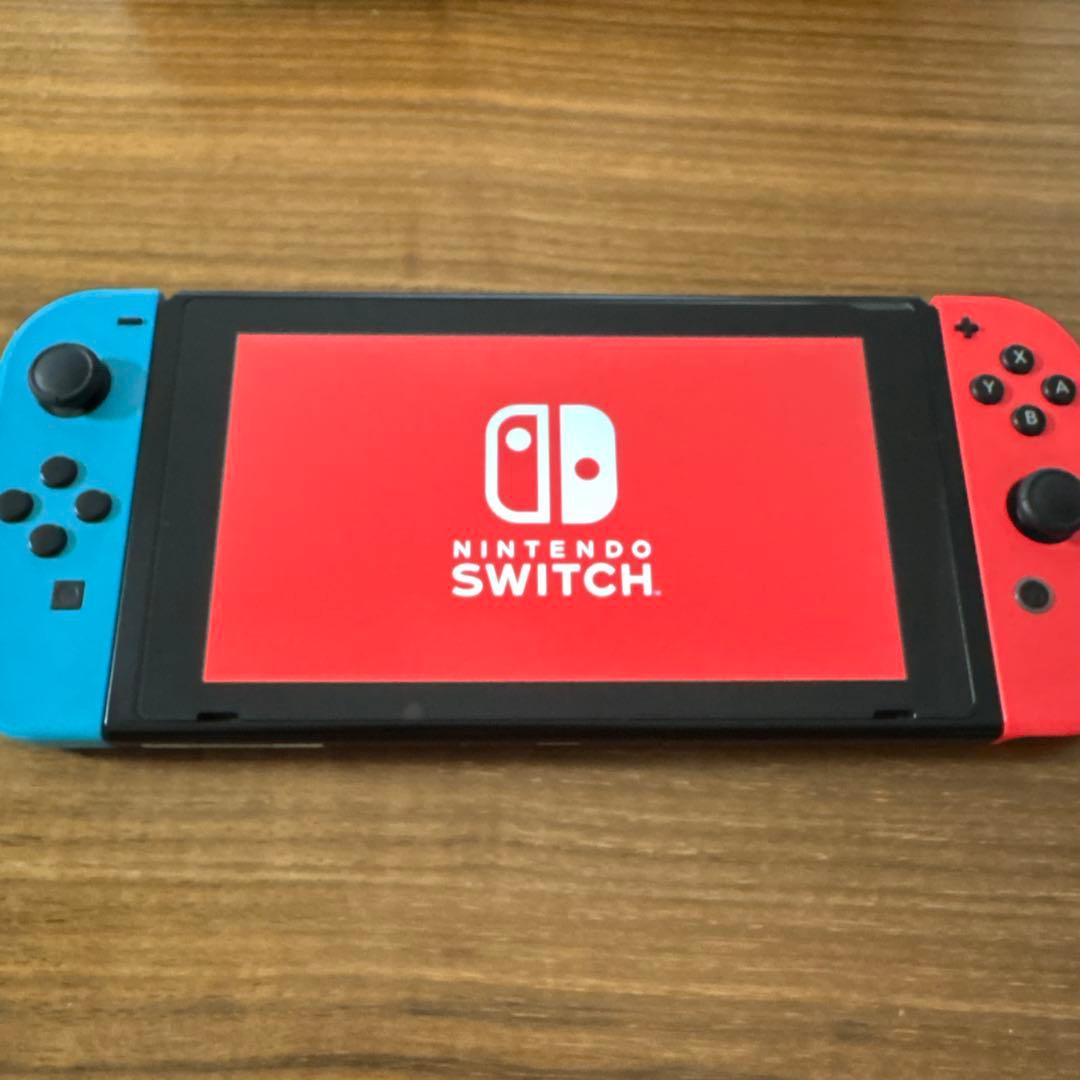 難あり NINTENDO SWITCH 本体 付属品全部あり 持ち運びケース付き