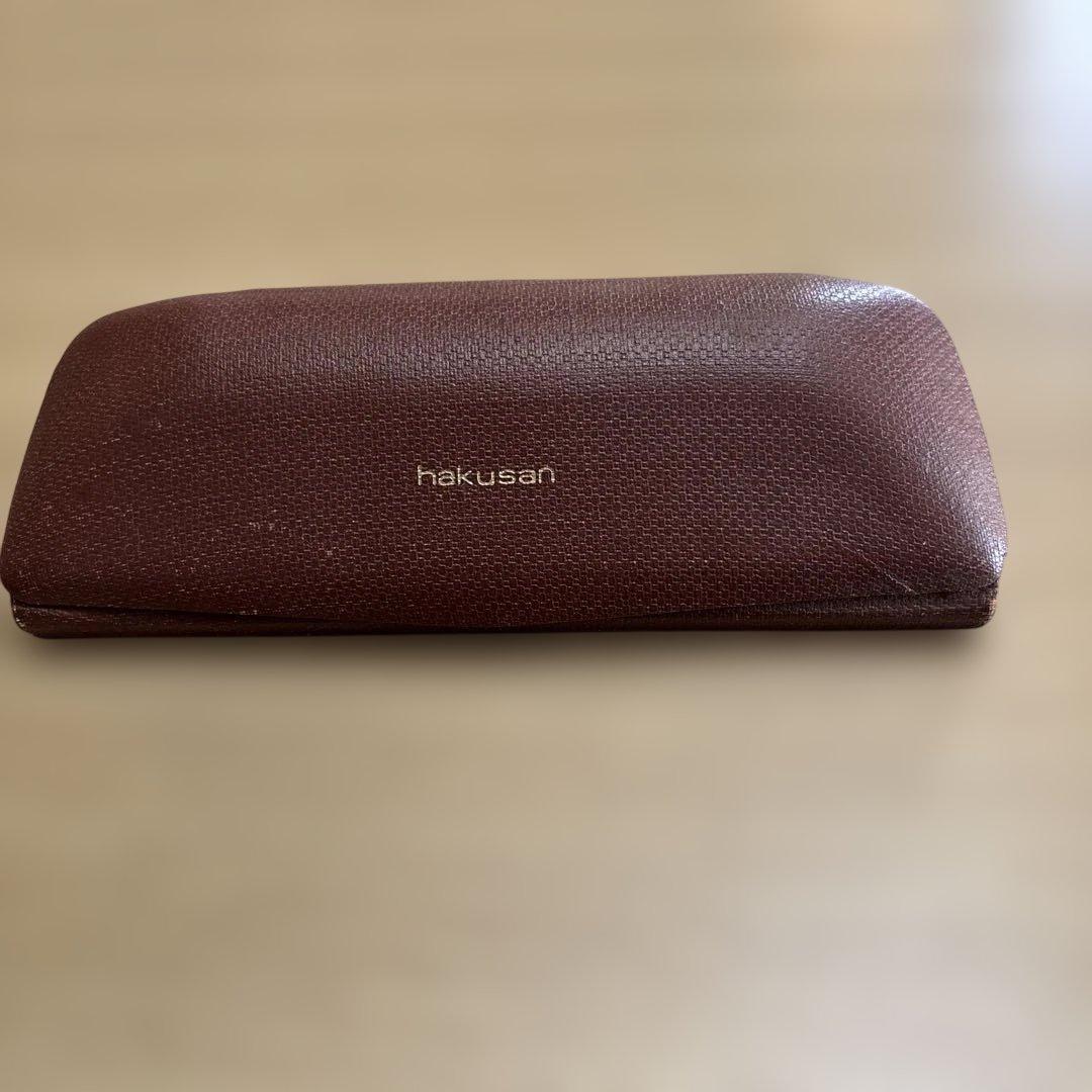 80sレザーフレームサングラス白山眼鏡ケース付き MADE IN ENGLAND