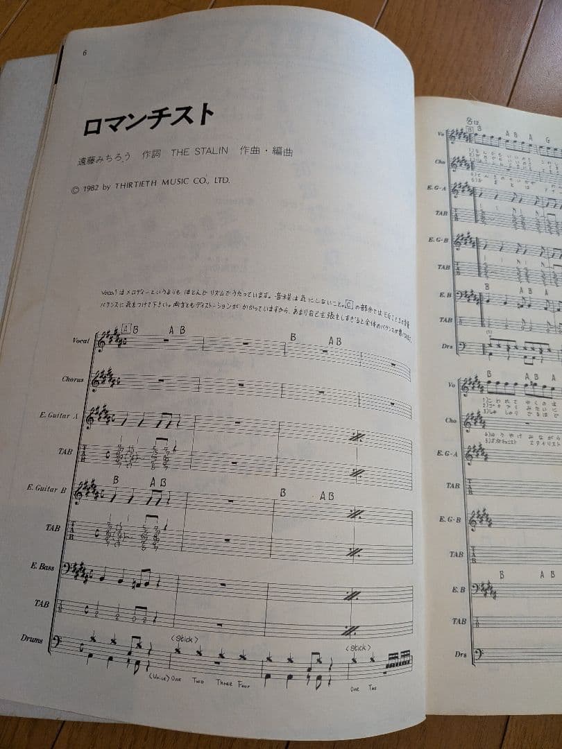 THE STALIN バンドスコア