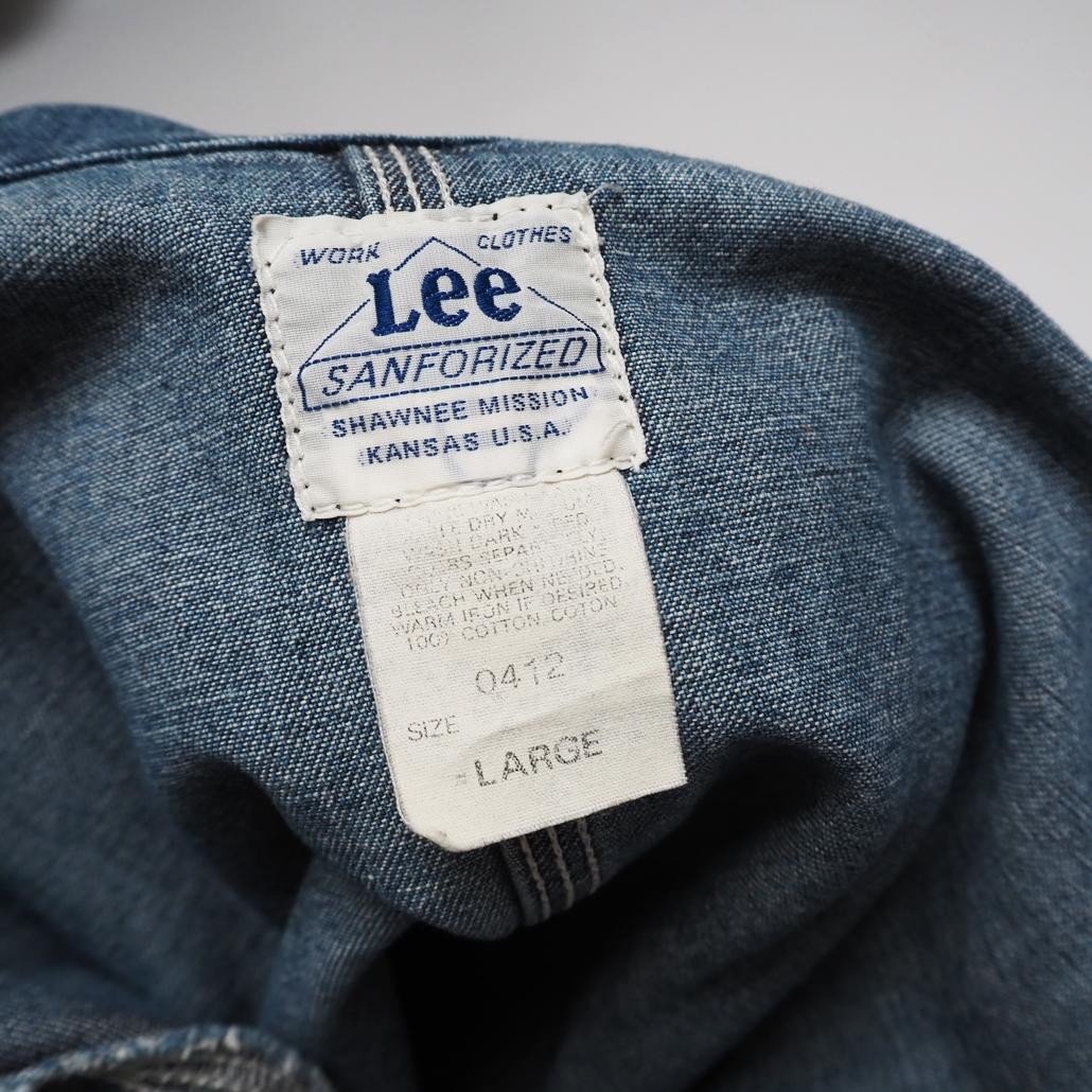 90s Lee 91-J ハウスタグ復刻 Lot.0412 日本製 カバーオール
