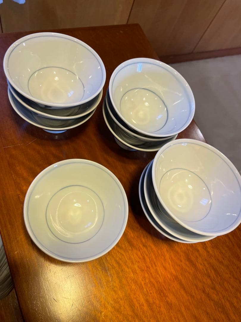 砥部焼 梅山窯 茶碗 10点セット