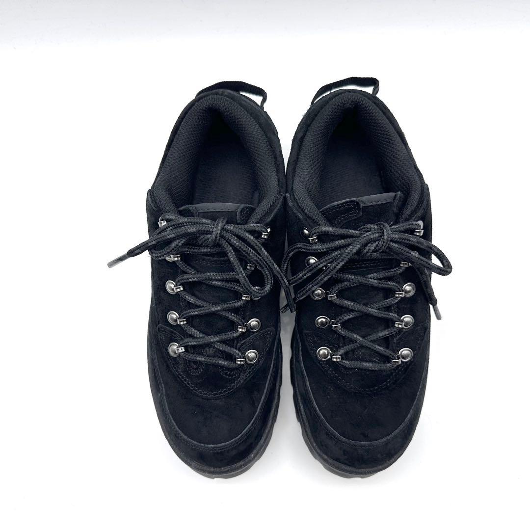 【美品】ナイキ ラハール LOW ブラック スエード 厚底 23.5cm