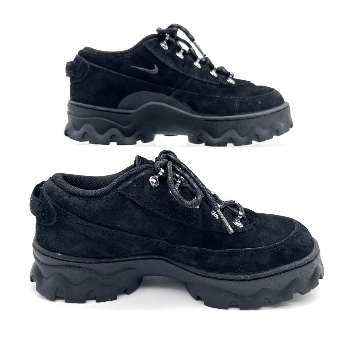 【美品】ナイキ ラハール LOW ブラック スエード 厚底 23.5cm