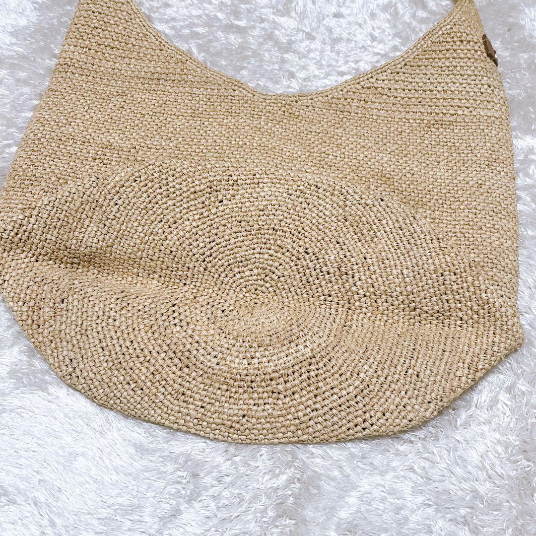 極美品【ヘレンカミンスキー】かごバッグ ラフィア編み トートバッグ バケツ