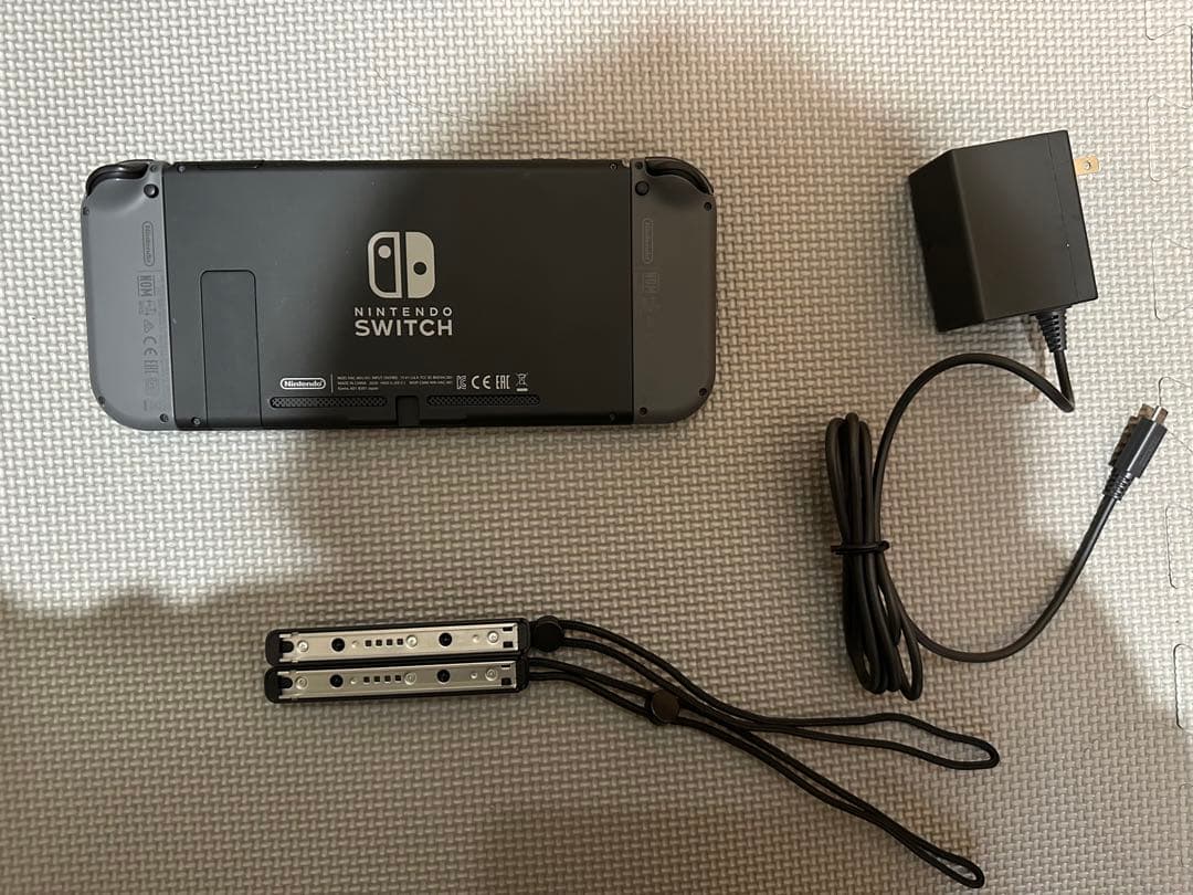 ニンテンドースイッチ グレー 灰色 NINTENDO SWITCH 付属品全新