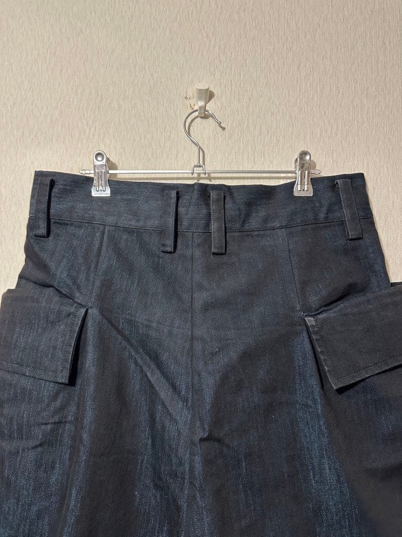 パンツ Limi feu Wide Short Denim Pants