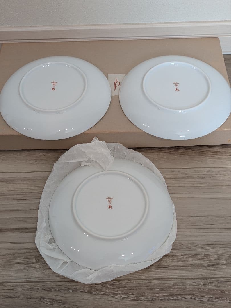 ブルーチャイナ　和皿揃　3枚セット