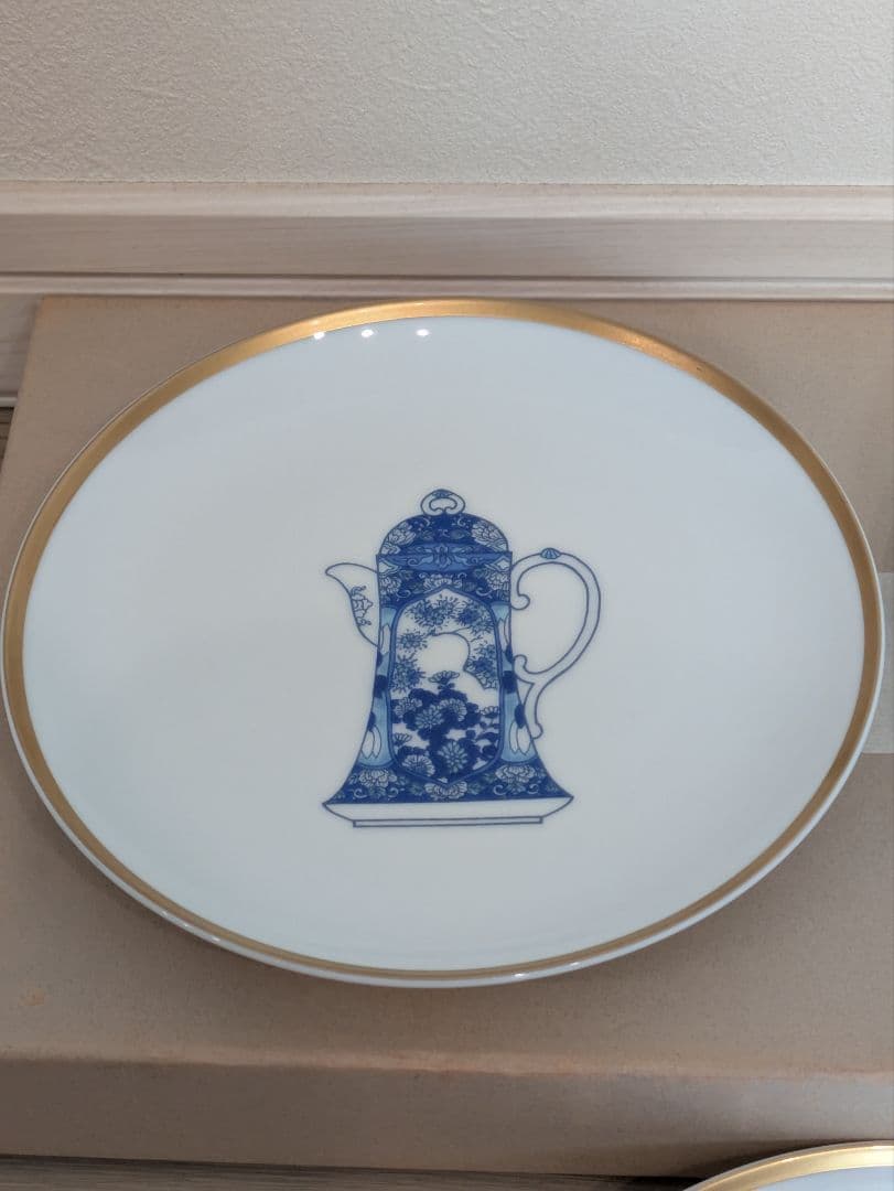 ブルーチャイナ　和皿揃　3枚セット