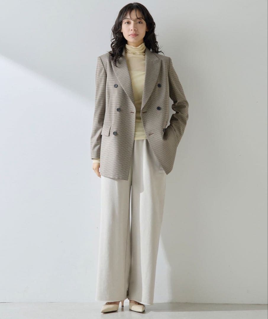 ウィムガゼット ガンクラブチェックダブルジャケット