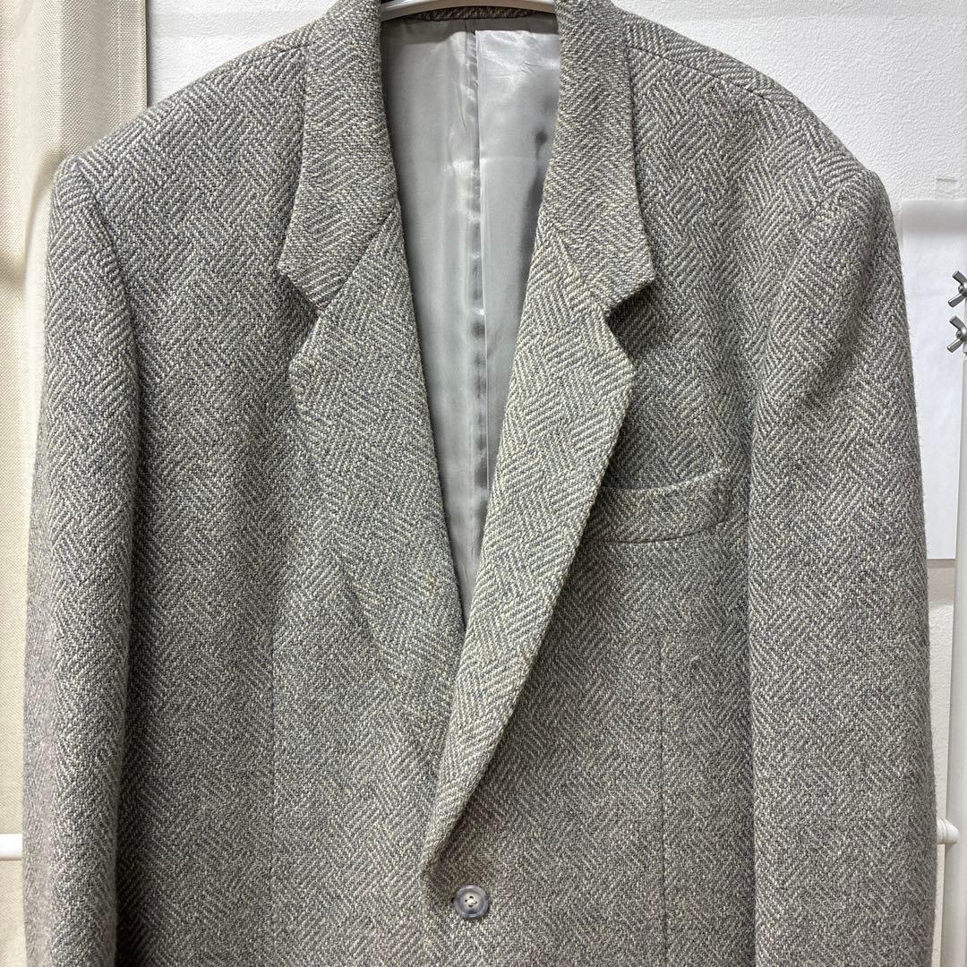 Y's for men グレー ウール ヘリンボーン テーラードジャケット M