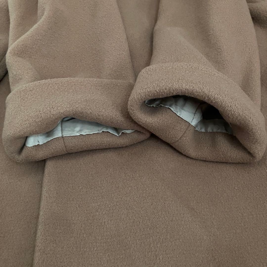 美品★ウィムガゼット リバーチェスターコート　ダブルフェイス　ロング丈　キャメル