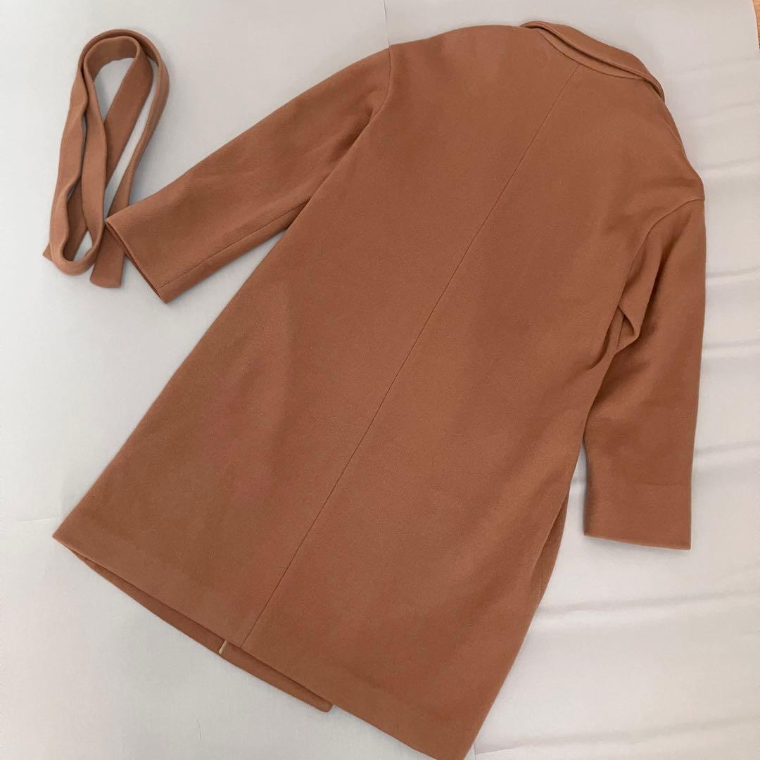 美品★ウィムガゼット リバーチェスターコート　ダブルフェイス　ロング丈　キャメル