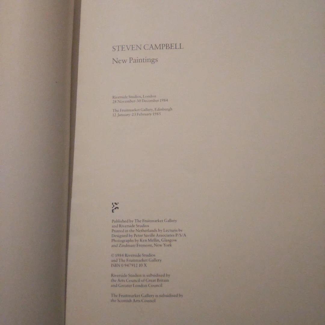 アート・デザイン・音楽 STEVEN CAMPBELL New Paintings