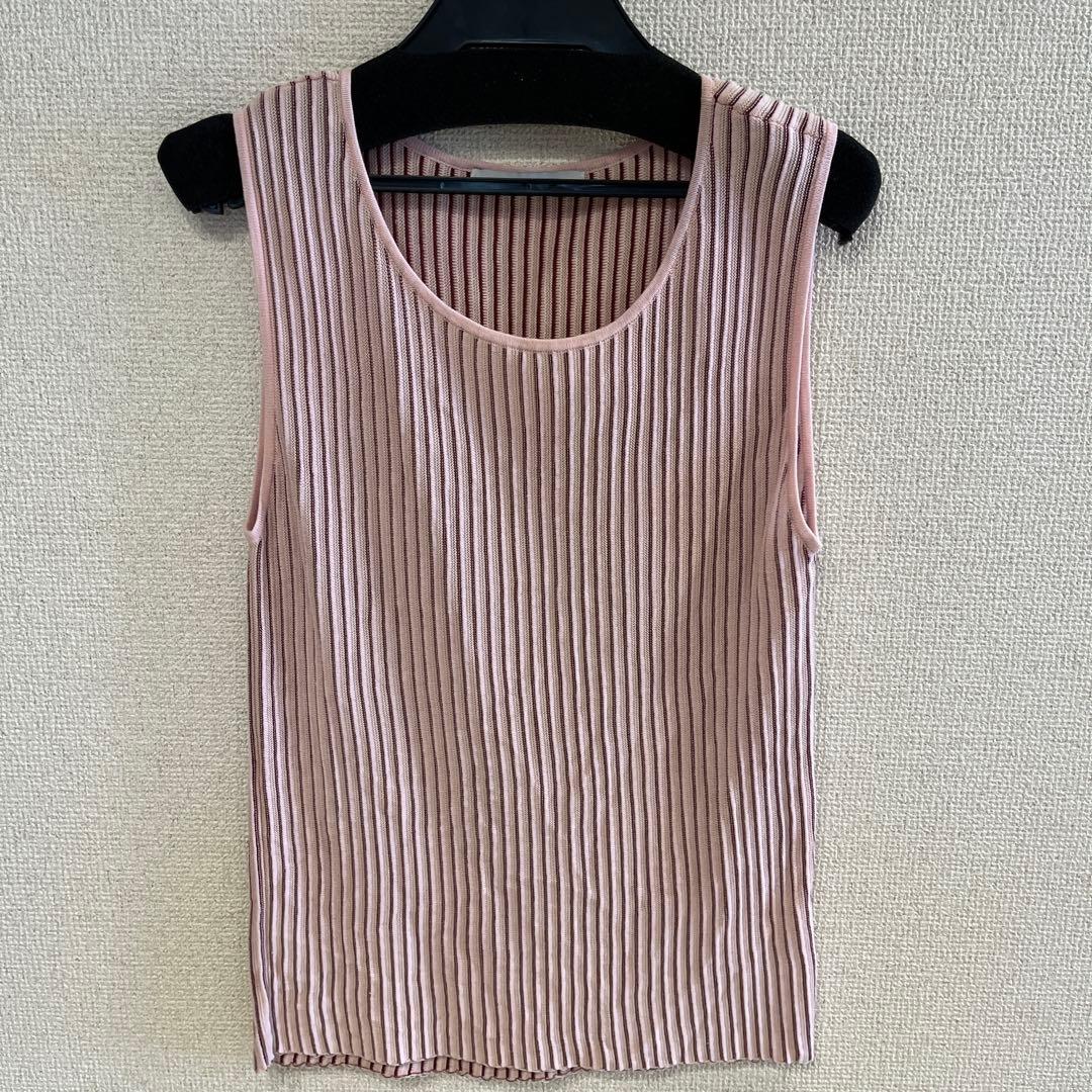 ETRE TOKYO マルチストライプニットタンクトップ