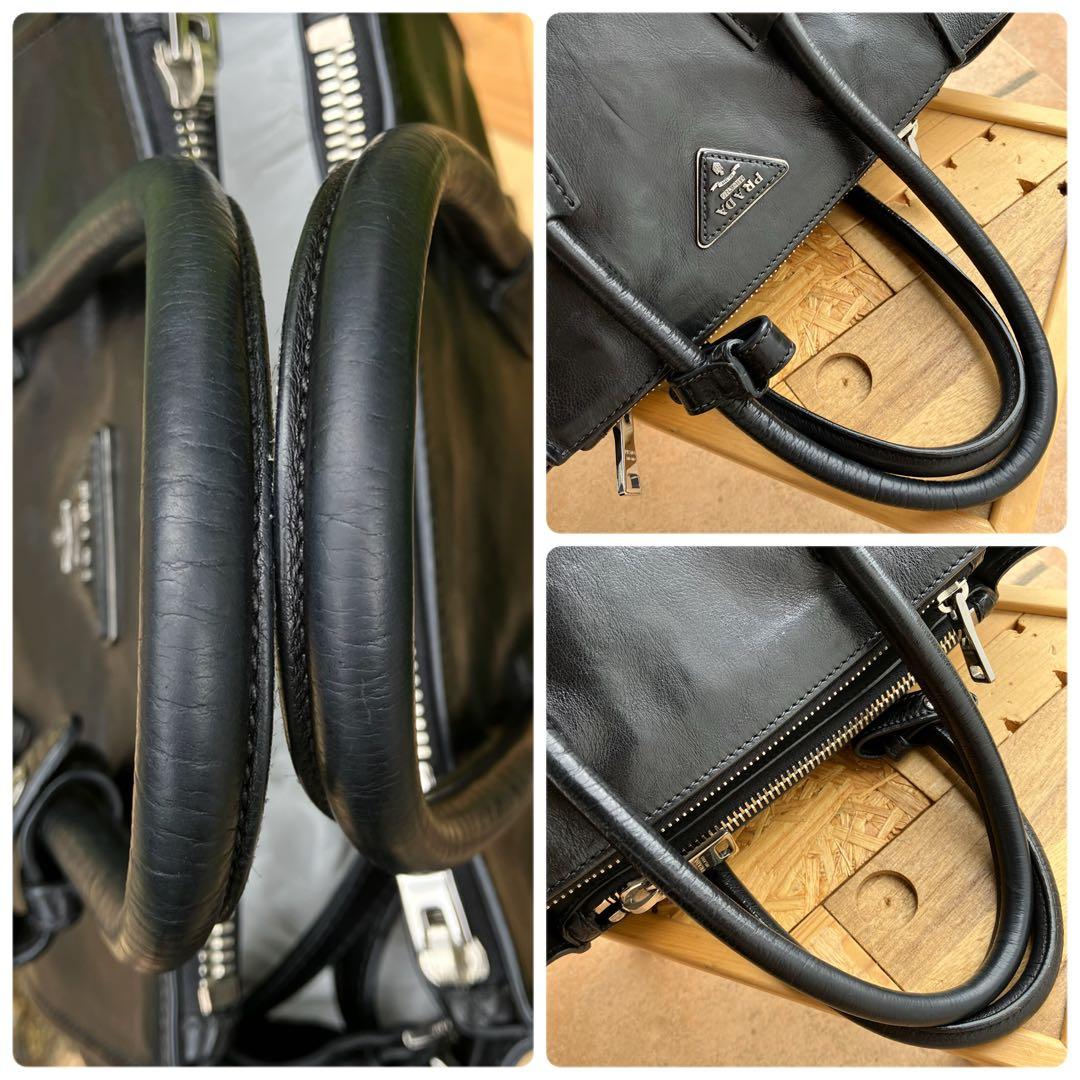 ✨極美品✨PRADA ブラック 2way ショルダーバッグ　7-15