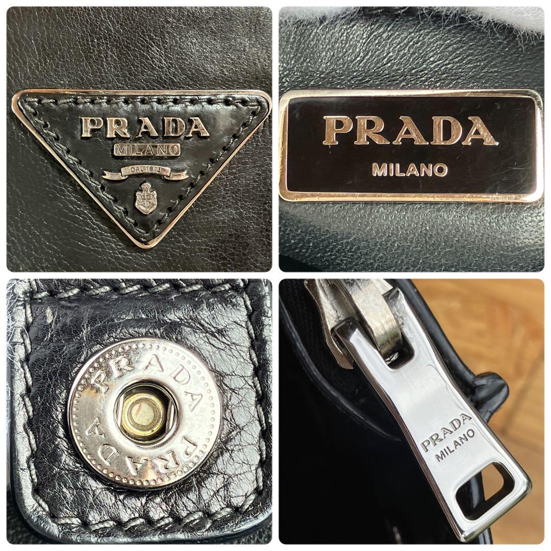 ✨極美品✨PRADA ブラック 2way ショルダーバッグ　7-15