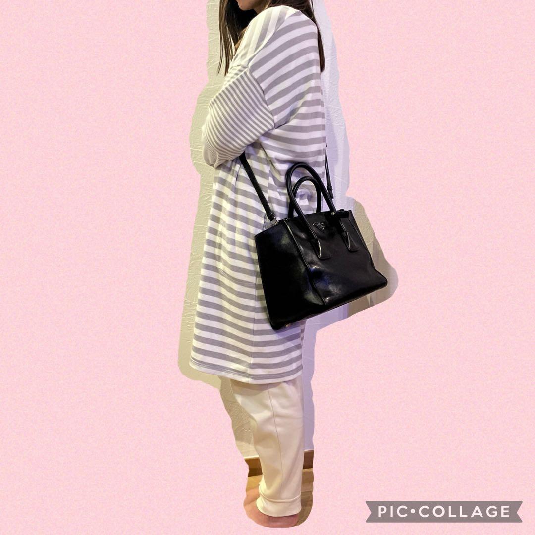 ✨極美品✨PRADA ブラック 2way ショルダーバッグ　7-15