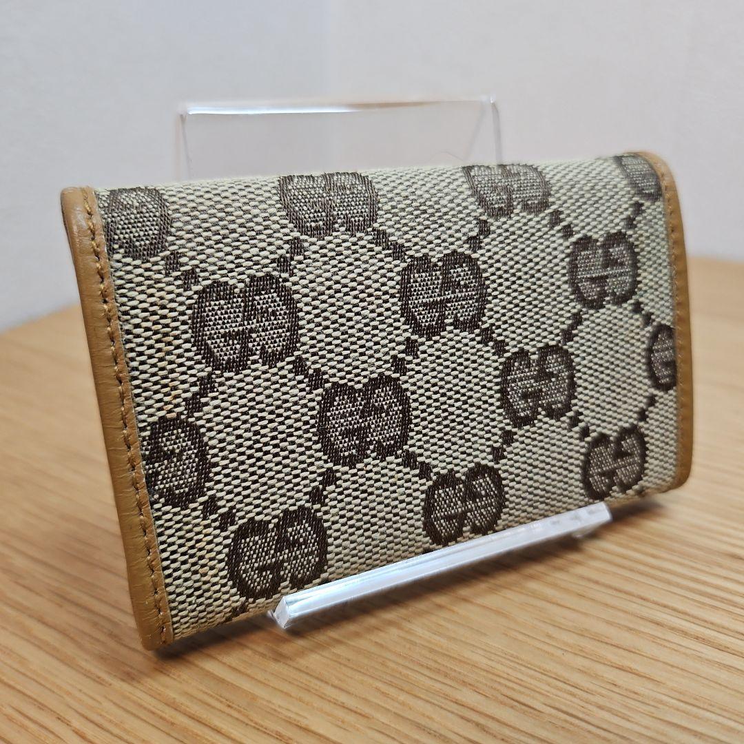 GUCCI グッチ 6連キーケース GGキャンバス ブラウン