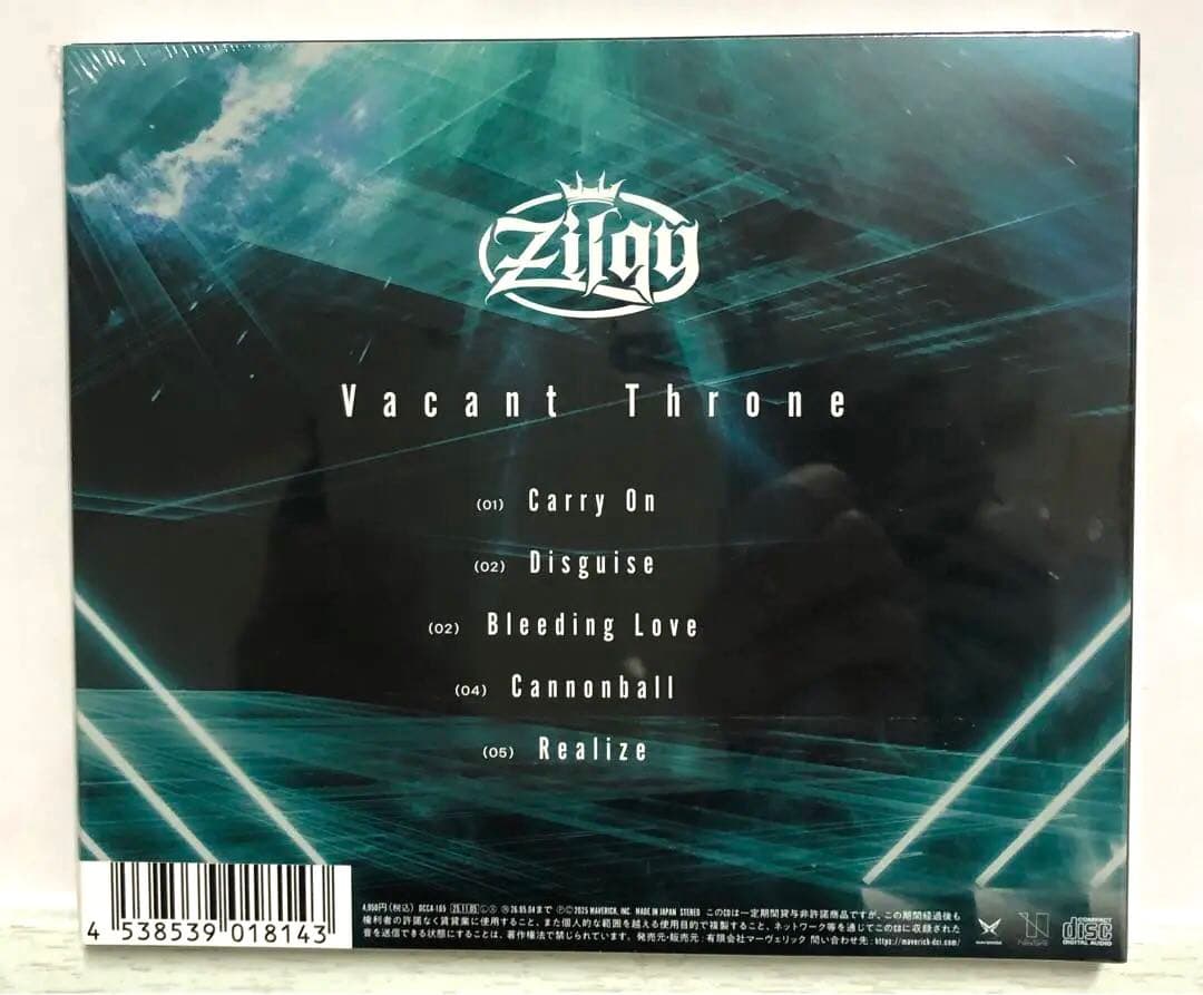 Zilqy Vacant Throne 完全限定盤CD