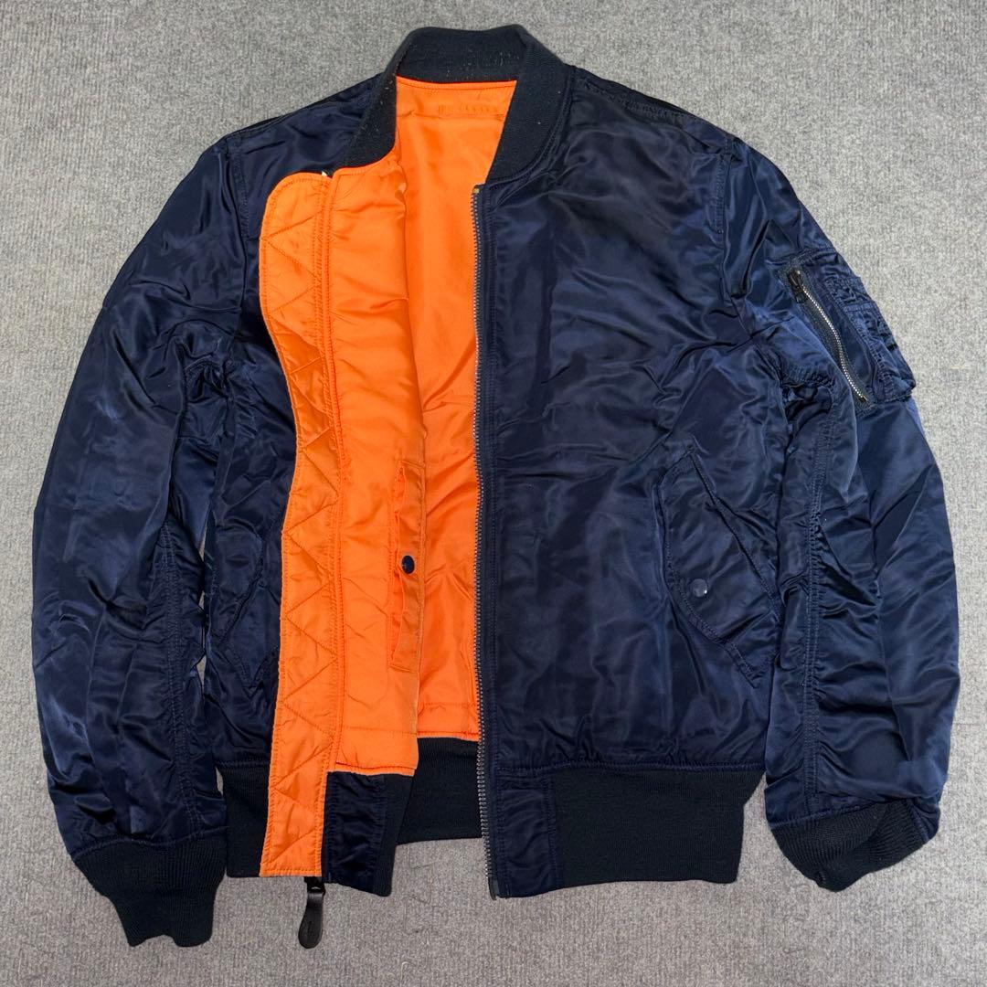 【極美品✨】【希少XL】ALPHA INDUSTRIE ma-1 ブルー XL