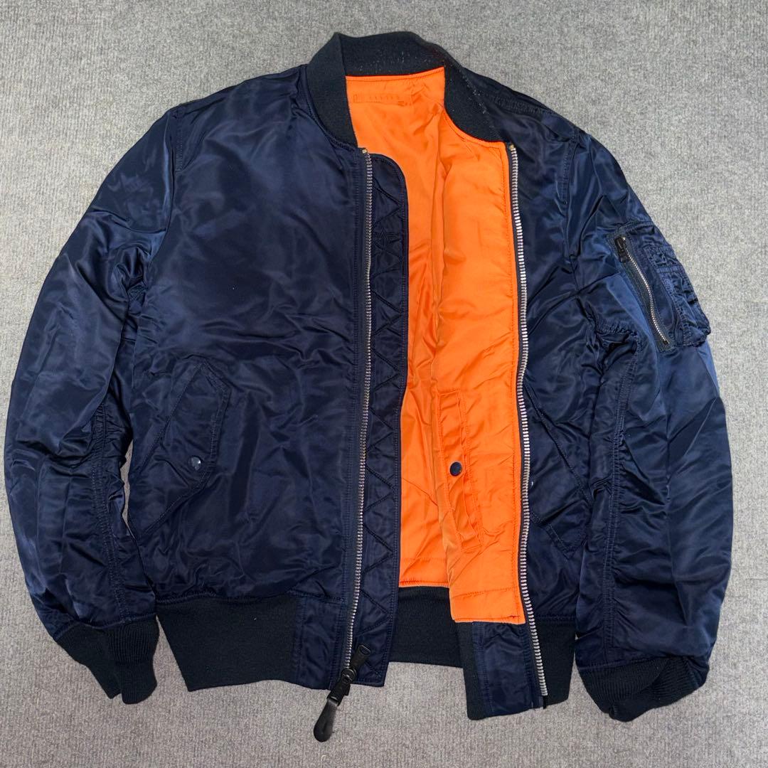 【極美品✨】【希少XL】ALPHA INDUSTRIE ma-1 ブルー XL