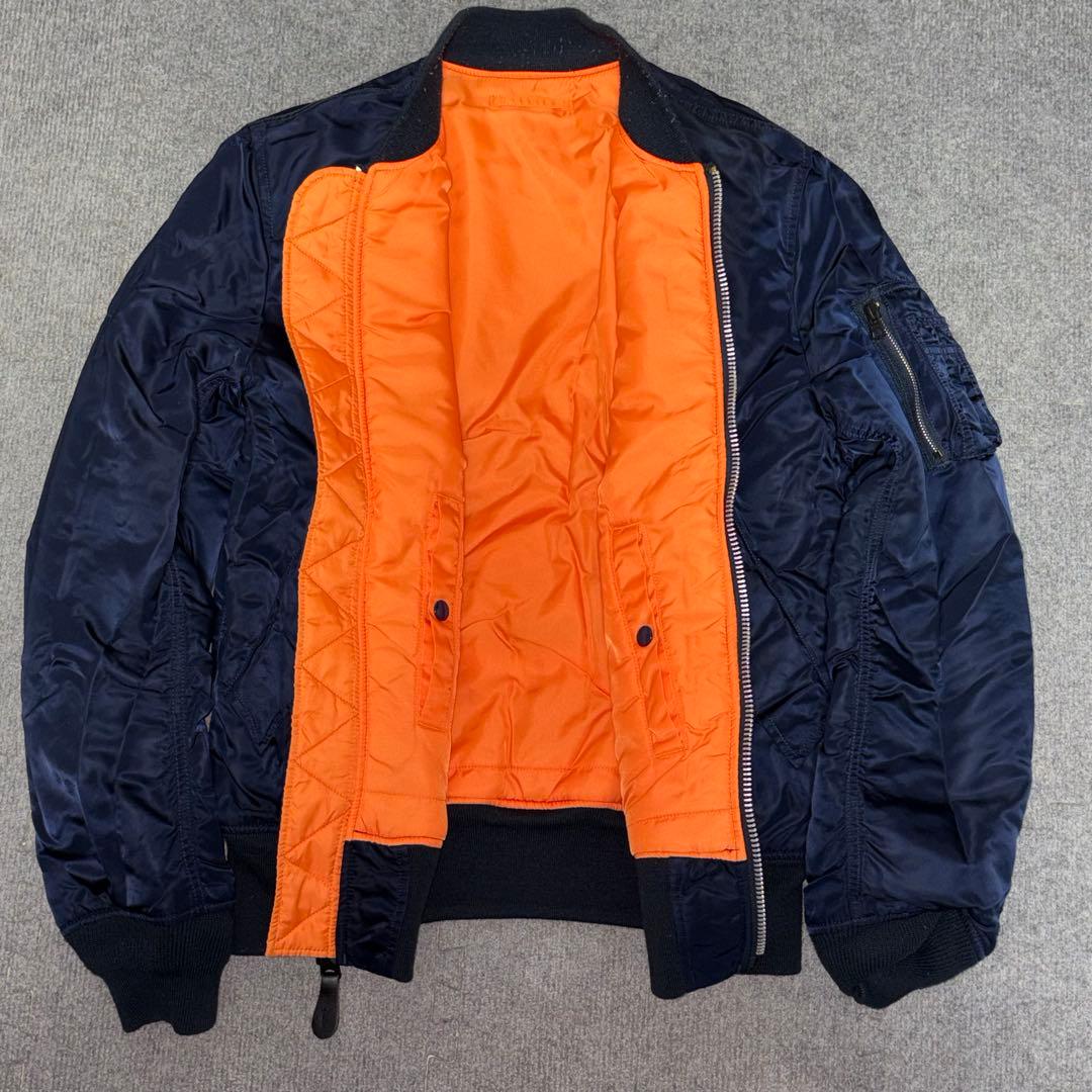 【極美品✨】【希少XL】ALPHA INDUSTRIE ma-1 ブルー XL