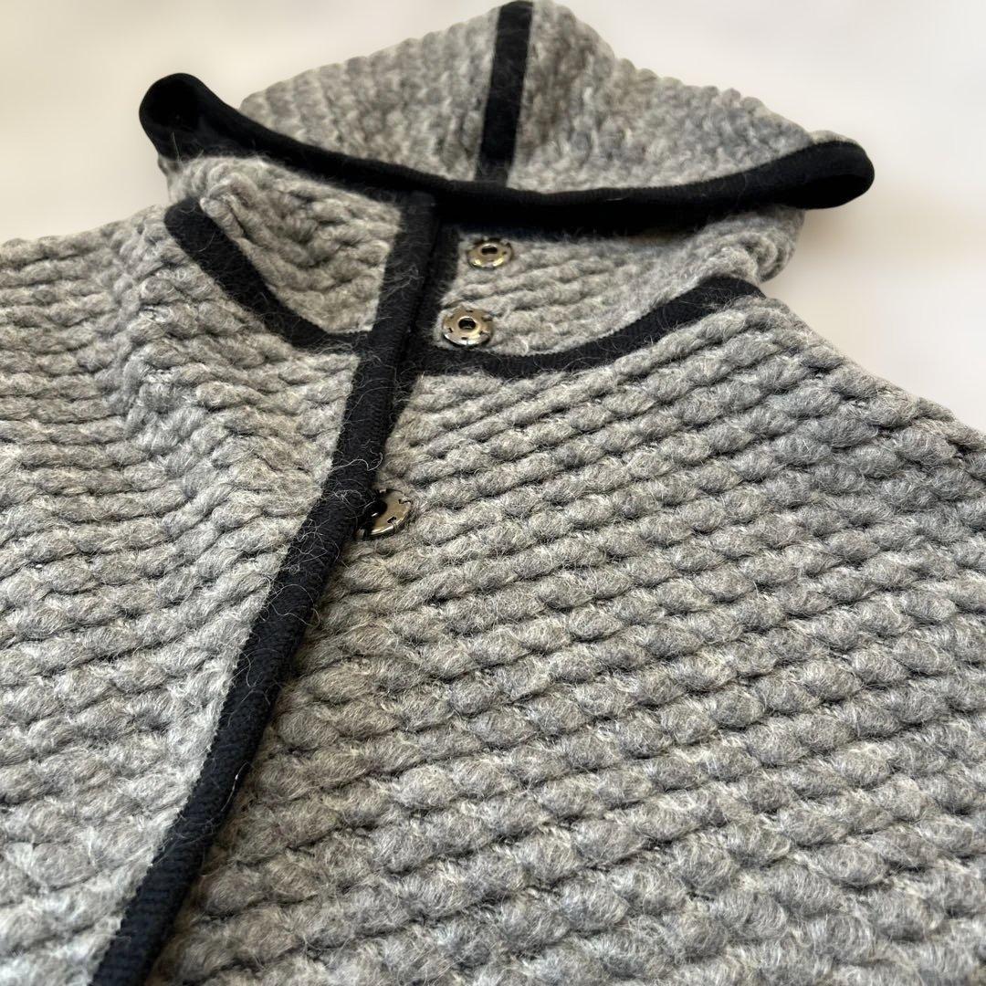 LANVIN en Bleu フード付きポンチョ 38