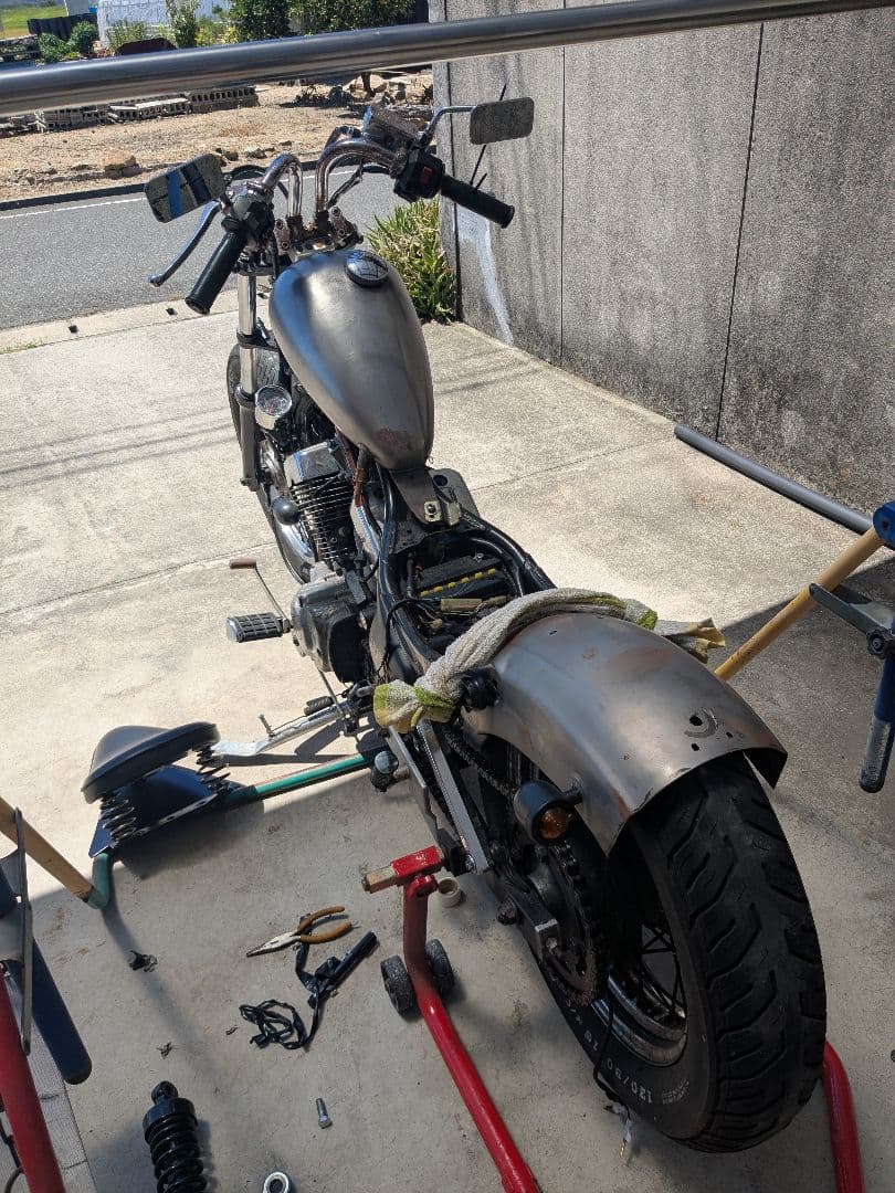 ビラーゴ250純正加工フェンダー！