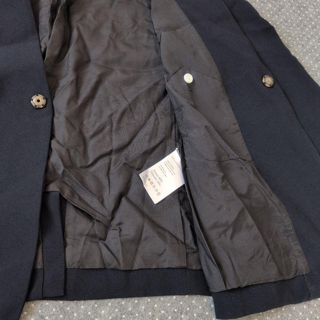 NO CONTROL AIR ノーカラージャケット 38 ネイビー 美品