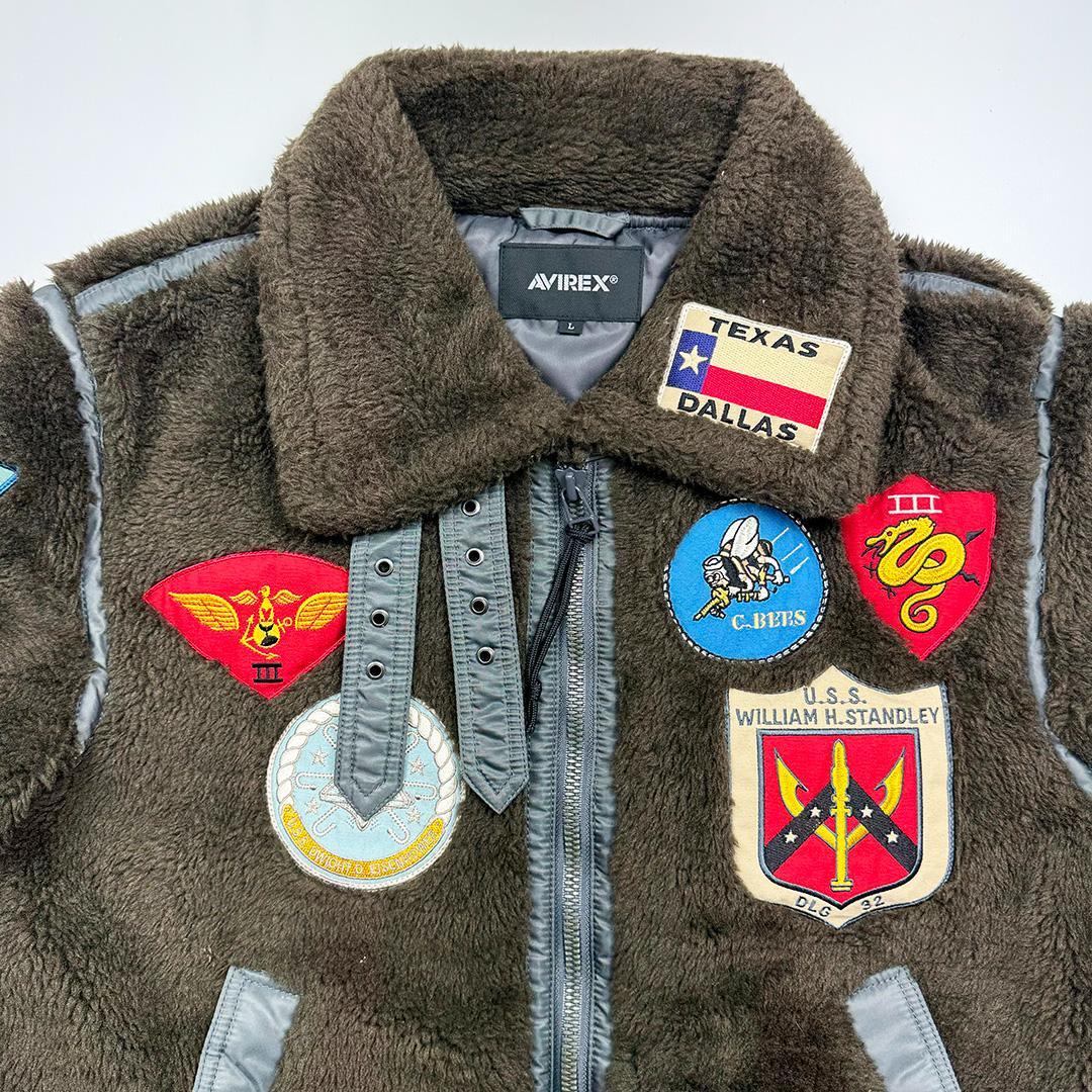 【アヴィレックス】トップガン　B-3　フライトジャケット　ボアフリース　MA-1
