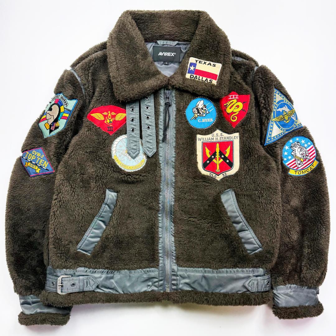 【アヴィレックス】トップガン　B-3　フライトジャケット　ボアフリース　MA-1