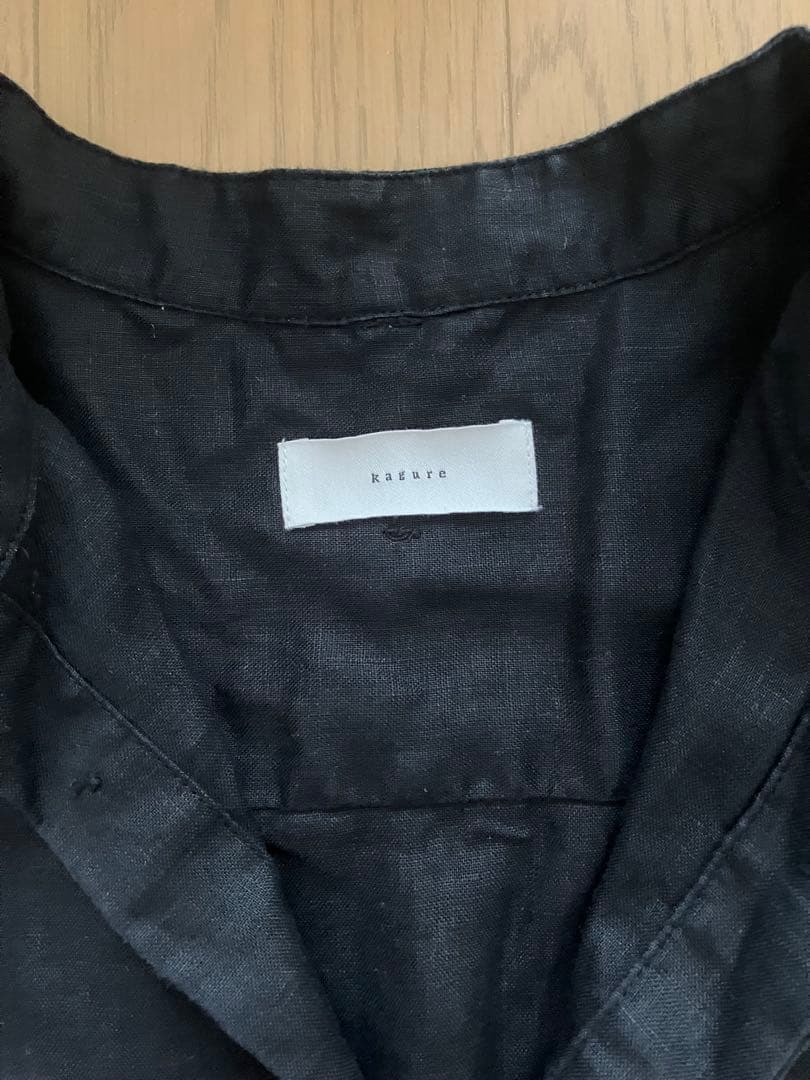 かぐれ　半袖　リネン オールインワン