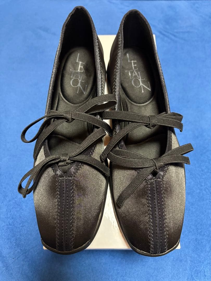 LE TALON ルタロン Lダブルリボンバレリーナ 23.5