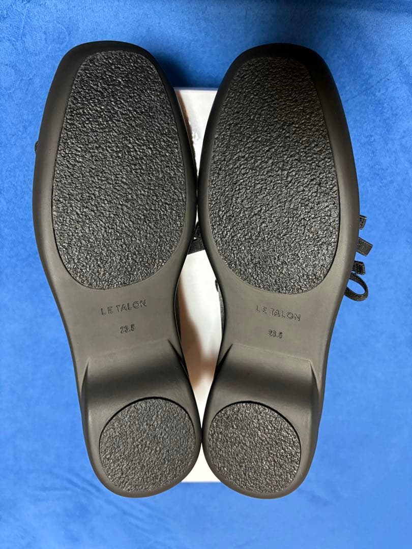 LE TALON ルタロン Lダブルリボンバレリーナ 23.5