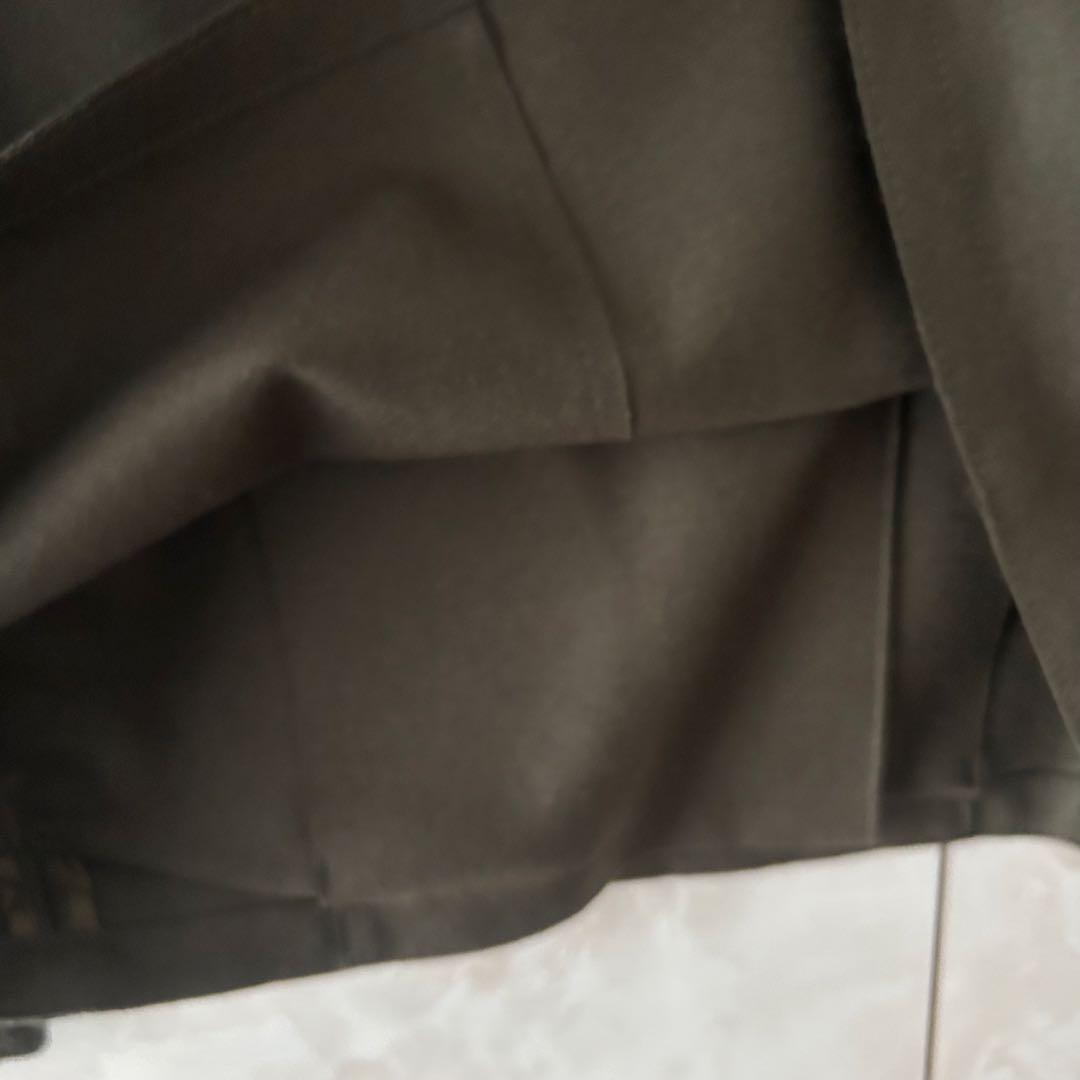 23区　圧縮ウールショートコート　カーキ　32