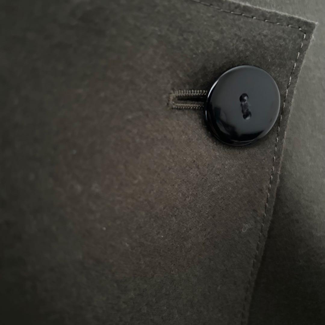 23区　圧縮ウールショートコート　カーキ　32