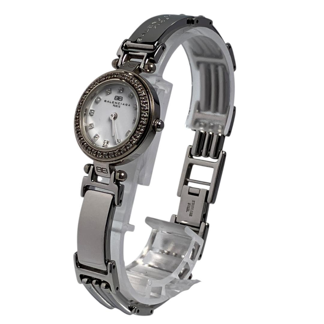【新品電池/稼働】バレンシアガ 12Pダイヤ 腕時計 ストーンベゼル レディース