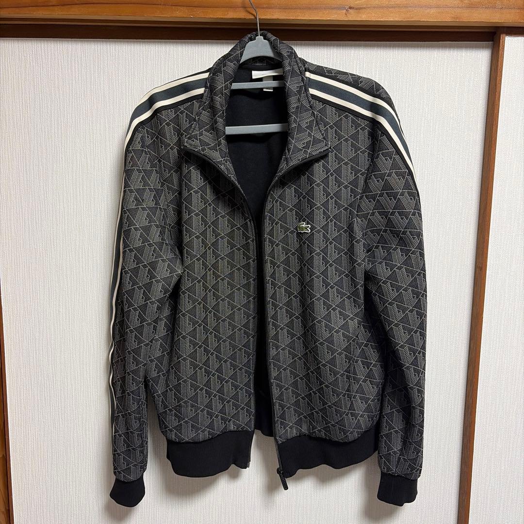 LACOSTE ブラック　トラックジャケット