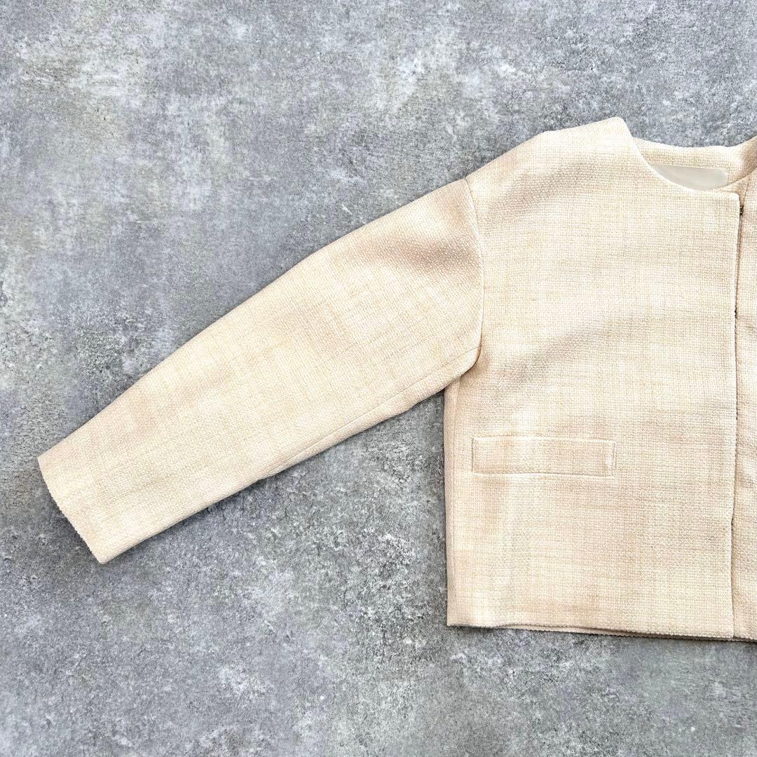 新品タグ付き♪ エストネーション　ツイード　ノーカラージャケット