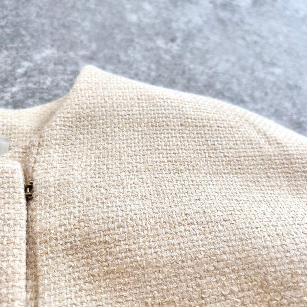 新品タグ付き♪ エストネーション　ツイード　ノーカラージャケット