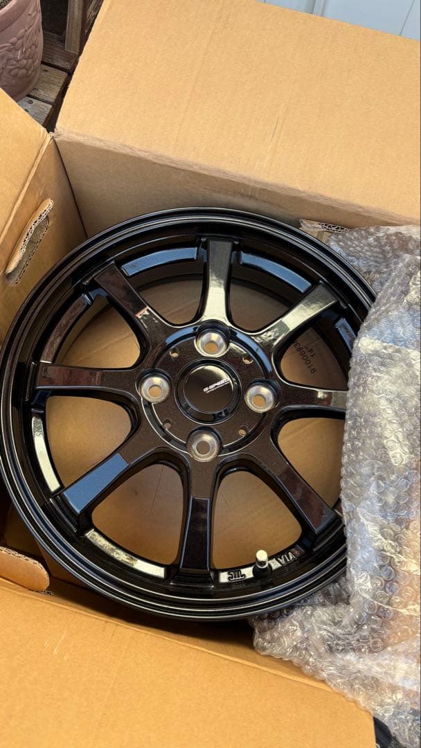 【送込】軽用14インチ アルミGスピード　G-08 1445+45 4H100