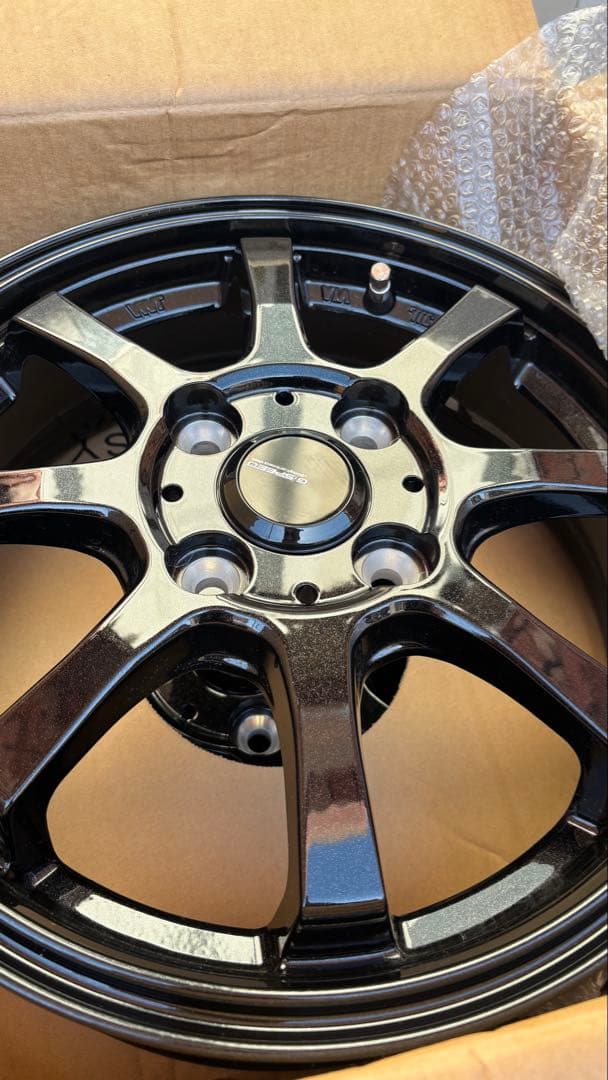 【送込】軽用14インチ アルミGスピード　G-08 1445+45 4H100